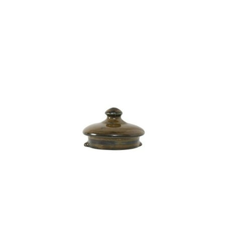 

Tuxton GAR-101L Vitrified China Coffee & Tea Pot Lid Red Rock - 1 Dozen