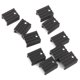thumbnail image 3 of 4x10pcs negro 20x15x10 mm Fin de refuerzo de aluminio de aluminio para el IC de triodo de 220 6 piezas, 3 of 7