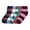 STRIP-B1, variant on 6-PACK Couver Women's Warm Soft Plush Socks, Multi-Color Stripe Pattern, 9-11
