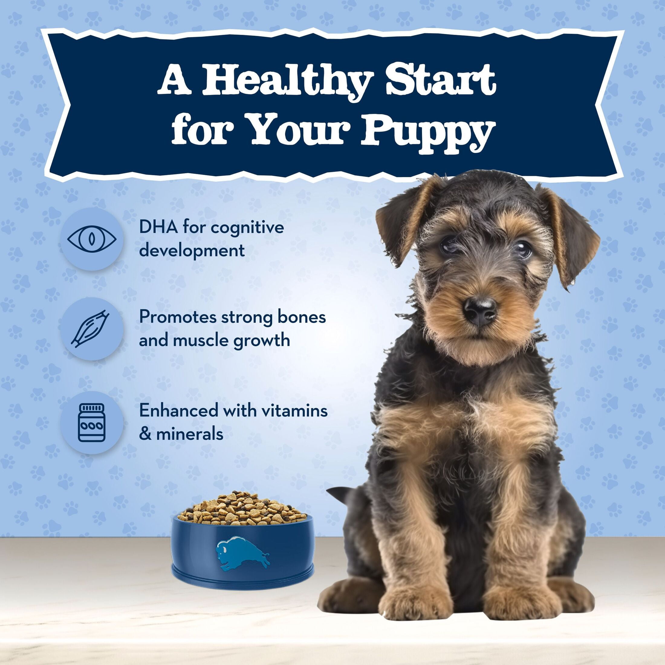 Blue Buffalo Baby BLUE Healthy Growth Puppy Dry Food, Chicken, 24-lb Bag