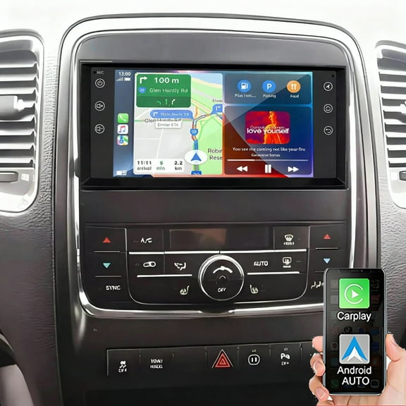 Gsuatey Car Stereo Radio for Dodge Durango 2011-2013 with Wireless Carplay Android Auto, Android 15 7 inch Touch Screen Head Unit Car Stereo Support GPS Bluetooth WiFi FM RDS DSP Backup Camera