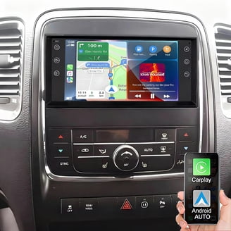 Vorally Android 13 Car Stereo For 2009-2012 Dodge Ram – 2GB+32GB, Wireless Apple Carplay & Android Auto, GPS, SWC