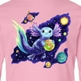 thumbnail image 4 of Inktastic Galaxolotl Cute Purple Space Axolotl Galaxy Design Long Sleeve Youth T-Shirt, 4 of 5