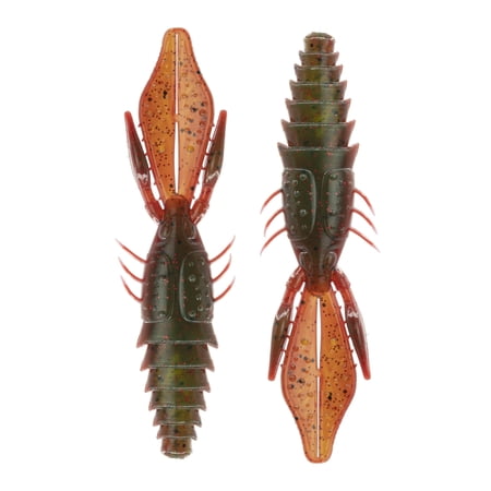 6th Sense Prawn 4.2 in Soft Plastic Flipping Bait Compact Craw Profile 8 Pack Made in USA