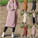 thumbnail image 2 of Abrigo de otoño e invierno para mujer, de color liso, de moda, cárdigan largo de aguja para mujer, suéter tejido con capucha, ropa para mujer, 2 of 6