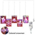 thumbnail image 2 of Luces decorativas navideñas para ventanas, luces de cadena para exteriores, interiores, ventanas, caminos, patios, dormitorios, fiestas, vacaciones, pared, blanco cálido, 2 of 5