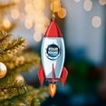 thumbnail image 3 of Personalized Space Rocket Ship Christmas Ornament, Space Gifts, Rocket Ornament, Planet Ornament, Spaceship Ornament, Custom Space Gift (Acrylic, Style 1) - 3550 (Green), 3 of 7