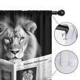 thumbnail image 4 of Blackout Kids Curtains,Lion Reading Newspaper Childrens Insulated Curtains Set Of 2,Bedroom Essentials,Toddler Room Decor 42x54in(106x137cm), 4 of 4
