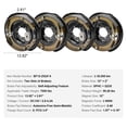 thumbnail image 4 of KFFKFF Electrical Towing Brake Assembly, Dimensions 12" x 2", Set of 2 Pairs Auto-Regulating Brake Kits Suitable for 7000 lbs Axle, 5-Point Installation, Support Plates (2 Right + 2 Left), 4 of 9
