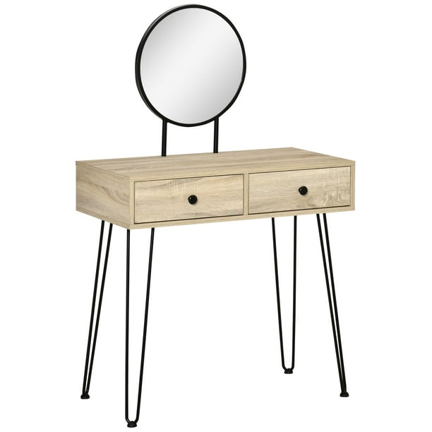 Coiffeuse avec miroir et LED Coiffeuse moderne Table maquillage - Ciel &  terre