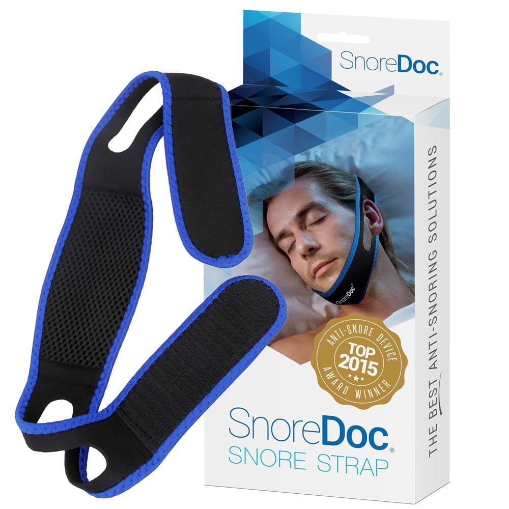 Snoredoc Anti Snoring Chin Strap Device - Snore Solution Sleep Aid Snore Stopper that Effectively Prevents Snoring Supports Jaw to Effectively Stop Snoring Natural, Comfortable & Adjustable for