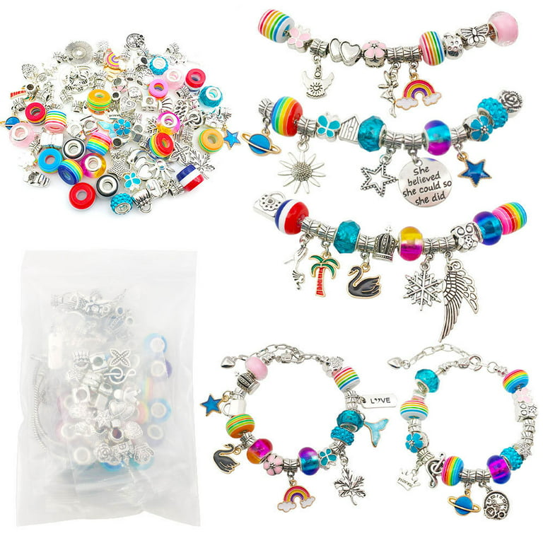 Creative Charm Beads For Bracelet Making Set Women Bracelet Beads Set With  Storage Box For Jewelry Girls DIY Jewelry Make Gifts - AliExpress