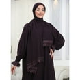 thumbnail image 5 of Elegant One-Piece Abaya and Prayer Dress Crepe Solid Color | Lightweight and Comfortable | Hijab Abaya Suit, 5 of 9