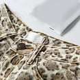 thumbnail image 6 of YUIVH Women Casual High Waisted Denim Shorts Trendy Camo Leopard Distressed Denim Shorts Rolled Hem A-Line Wide Leg Hot Pants Holiday Versatile Summer Shorts, 6 of 8