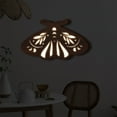 thumbnail image 3 of Bwiyojiz Home Decoration Other Wall Pendant Bohemian Wooden LED Night Light, Gifts for Family, Brown, 3 of 6