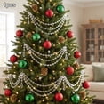 thumbnail image 4 of Acrylic Christmas Tree Ornament Decor 3-Layer Crystal Bead Garland, 19.7in Lightweight Hanging Swag with Snowflakes Ice Cones, Draping Decoration for Tree Mantel Fireplace, 4 of 6