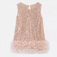 thumbnail image 3 of Toddler Girls Sparkly Dress Sleeveless A Line Birthday Party Dresses with Layered Tulle Wedding Gown, 3 of 7