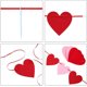thumbnail image 5 of Juego de 2 guirnaldas de corazones en rojo, rosa y blanco, para decorar la pared de San Valentín, para decorar la repisa de la chimenea de la boda, como recuerdo de aniversario, compromiso o fiesta., 5 of 7