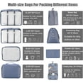 thumbnail image 2 of 7/8/10 pcs Packing Cubes Set for Travel, Packing Organizers Bags Set with Toiletries Bag for Luggage Suitcase - Lightweight Travel Essential Bag, 2 of 6