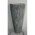 thumbnail image 1 of SANDSTONE RIBBED FINISH- LONG CONICAL PLANTER WITH LIGHT..18 in. X 39 in., 1 of 1
