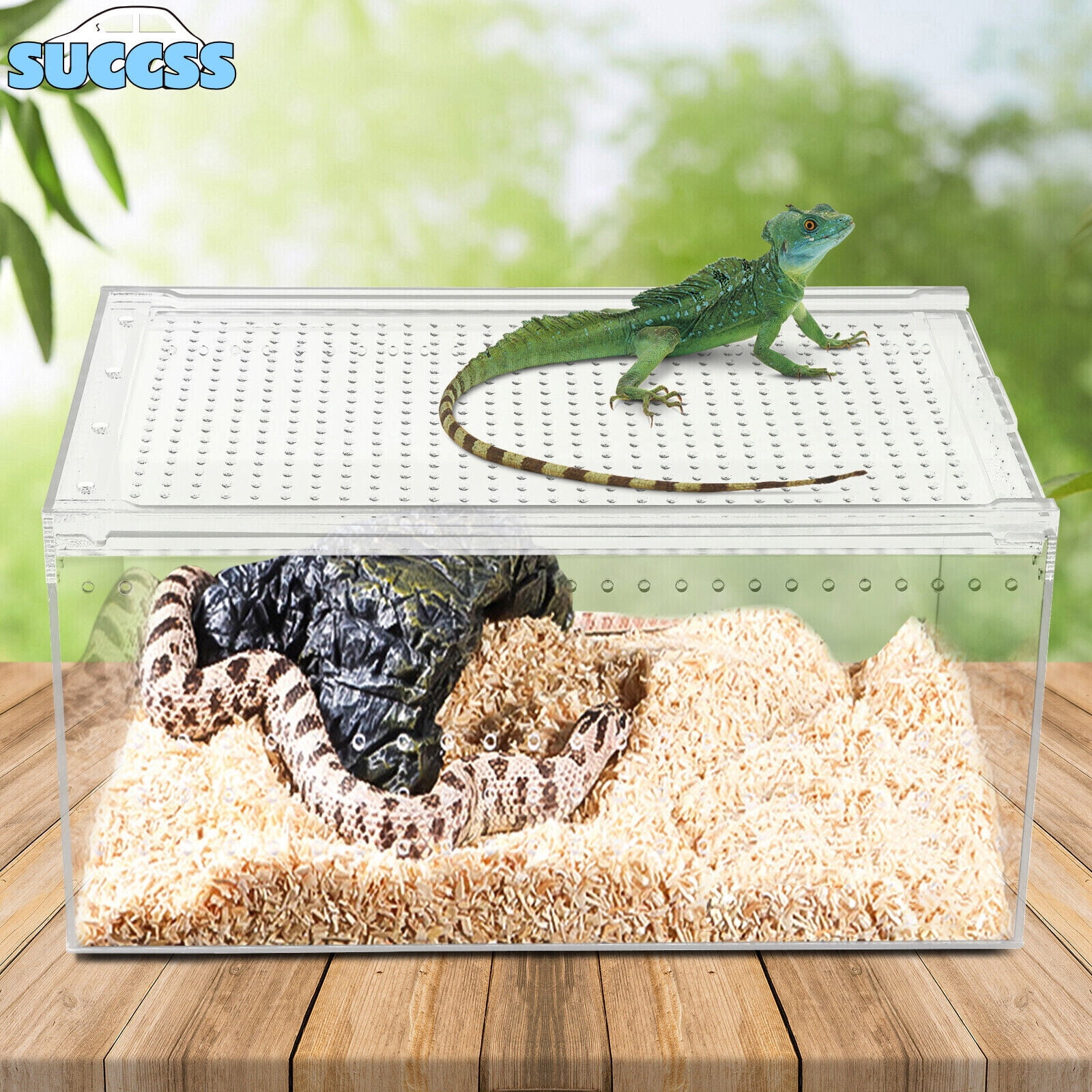 Magnetic Acrylic Large Enclosure 2.5 Gallon Reptile Breeding Box