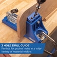 thumbnail image 6 of Kreg K4 Pocket Hole Jig - Adjustable, Versatile Jig for Strong Joints - Woodworking Tool - Create Perfect, Rock-Solid Joints - Easily Adjustable Drill Guides - For Materials 1/2" to 1 1/2" Thick, 6 of 11