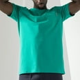 thumbnail image 4 of Sngxgn Mens Cotton Short Sleeve Crewneck T-Shirt(Green,XXXL), 4 of 6