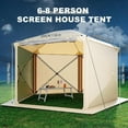 thumbnail image 6 of M optimized Pop-Up Screen Tent Gazebo, Pentagonal Camping Tent with 5 Sided Canopy Shelter and Made from 210 D Oxford Fabric for Patio, Backyard & Lawn, 6 of 7