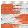 thumbnail image 5 of SAFAVIEH Montauk Eglantine Checkered Cotton Runner Rug, Orange/Multi, 2'3" x 7', 5 of 6