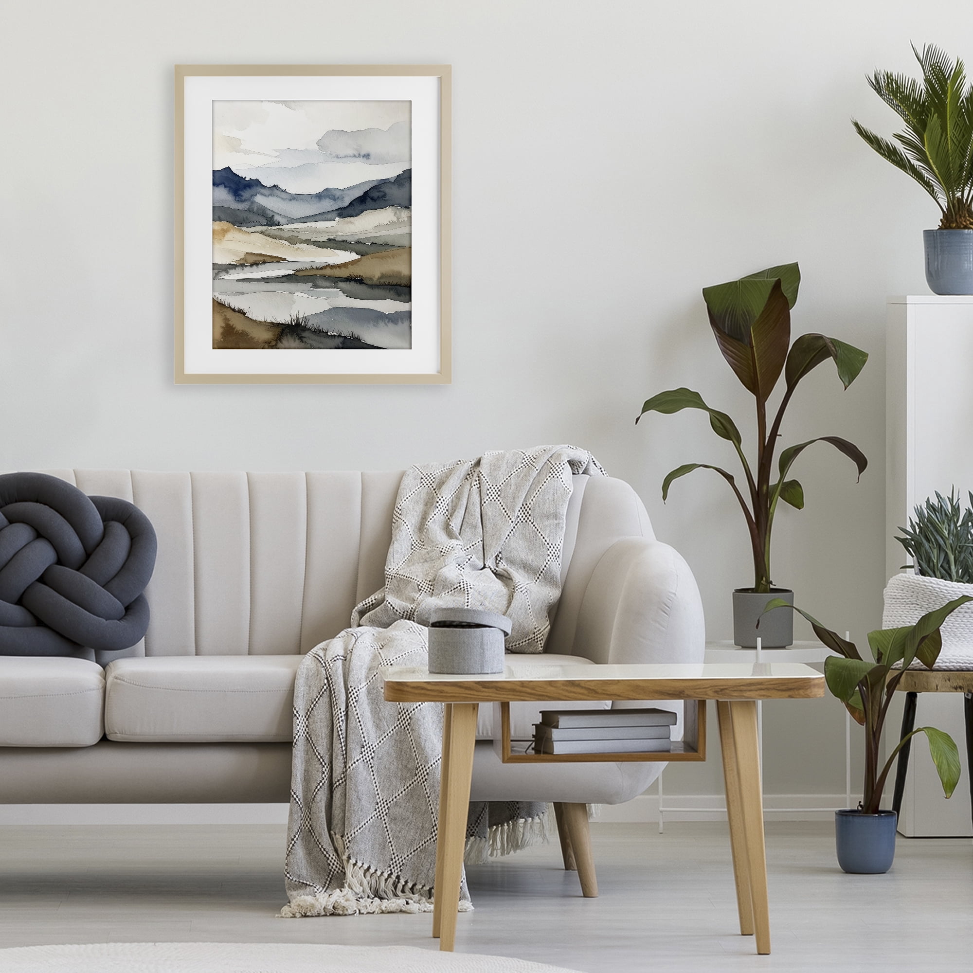 Stupell Industries Flow Of Water River Birch Framed Print Under Glass, design by Alonza Saunders
