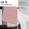 thumbnail image 6 of Pink Kitchen Curtains Black Grey Window Curtains Valance and Tier Set 36 Inch, White Modern Rod Pocket Short Tier Curtain for Bathroom, Abstract Art Small Cafe Curtains for Decor, 6 of 6