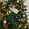 thumbnail image 2 of Xuniizn Christmas Stockings Bulk, Assorted Festive Xmas Stockings for Fireplace Mantel Decor, Traditional Holiday Ornaments, Christmas Decorations for Home, Polyester, Green, 2 of 7