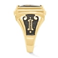 thumbnail image 3 of Solid 14k Yellow Gold Men's Masonic Ring Band Size 10, 3 of 6
