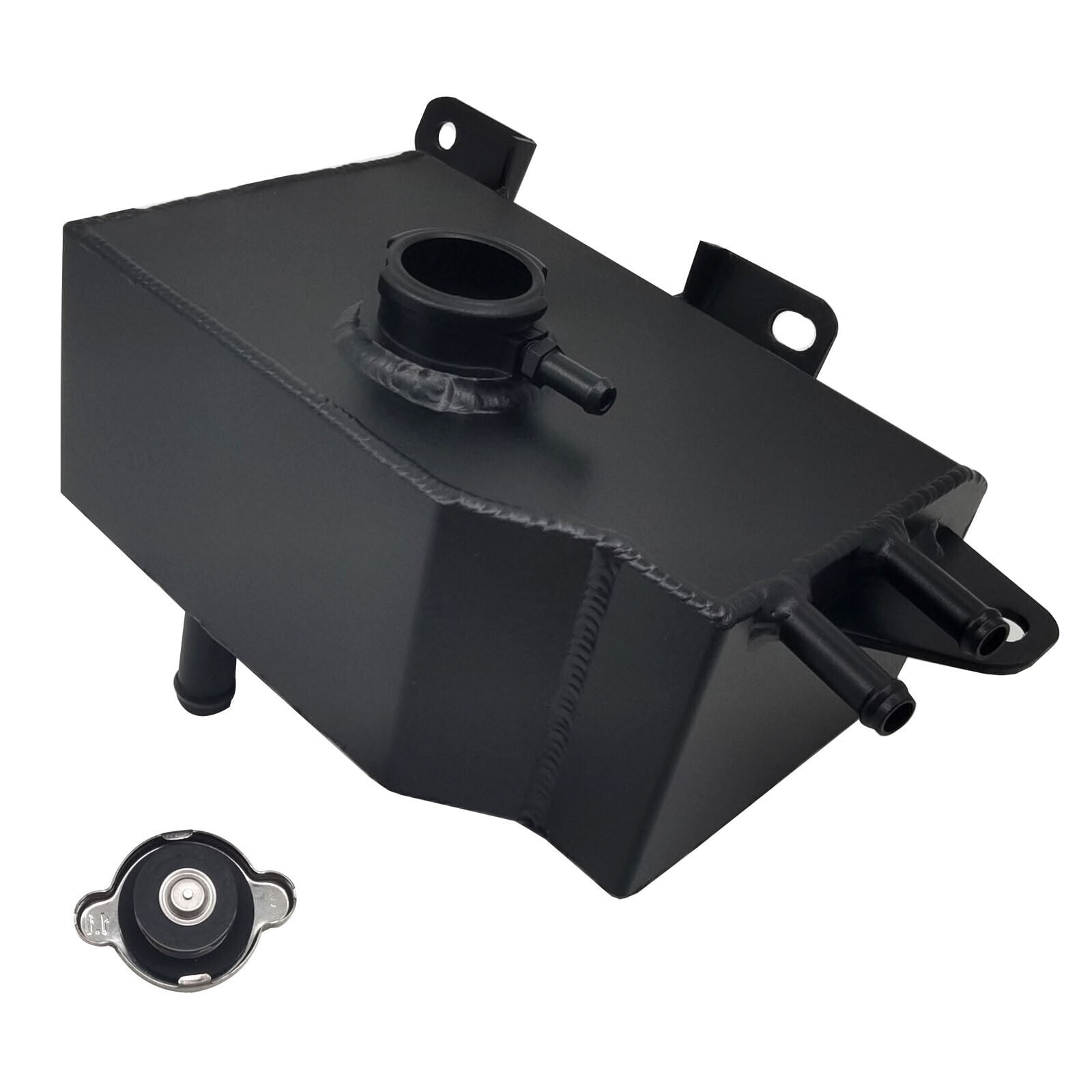 Aluminum Coolant Reservoir Expansion Tank Replacement fit for Mazda MX5 Miata MK3 NC 2006-2015 Black