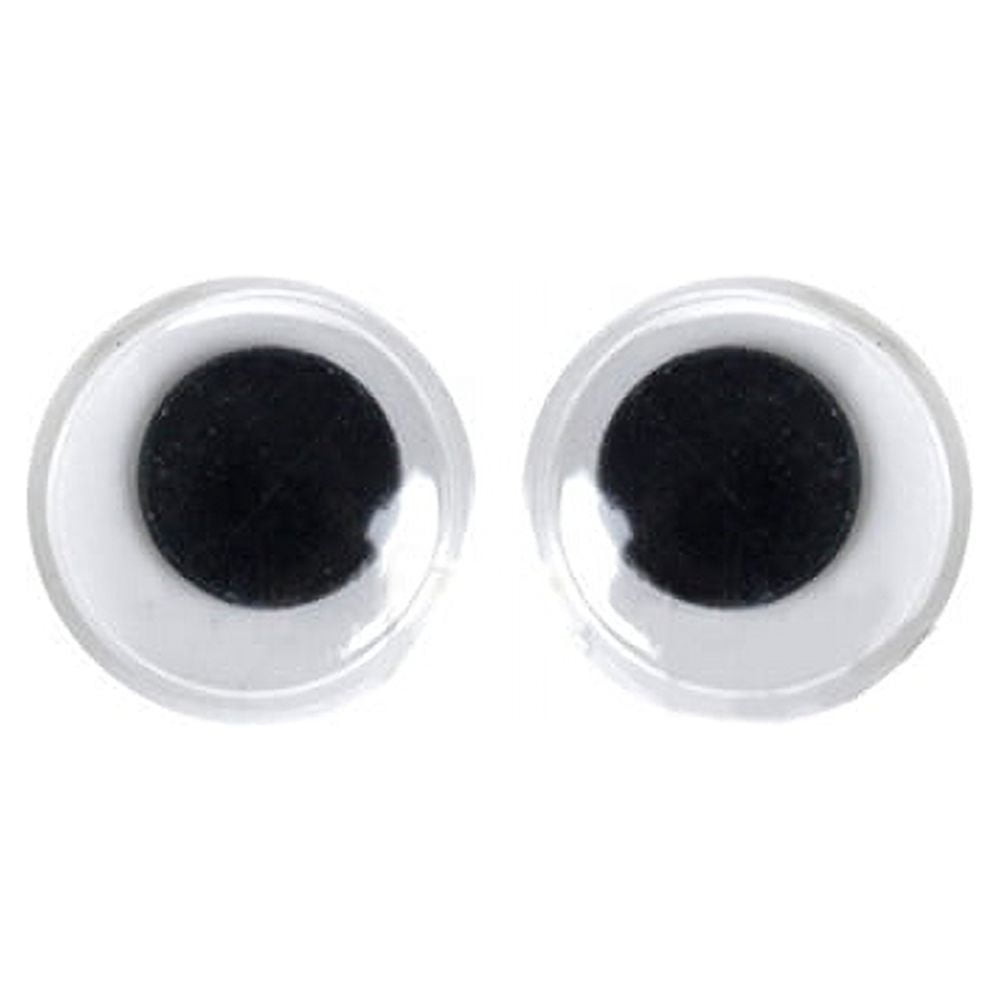 AYYUFE 500Pcs Mixed Size Self-adhesive Round Plastic Wiggle Googly Eyes for DIY Doll