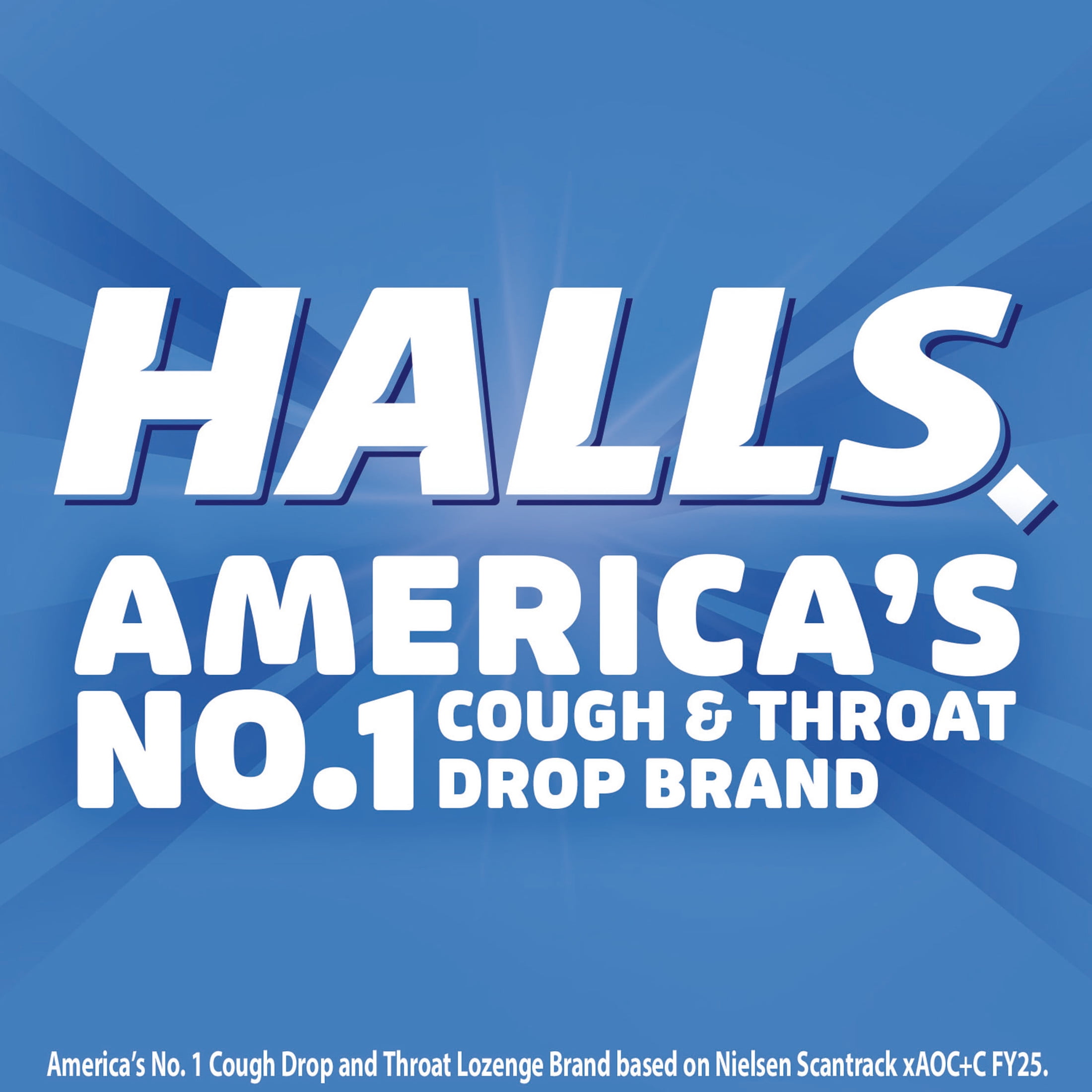 HALLS Throat Relief Blueberry Cough Drops, FSA/HSA Eligible, Value Pack, 80 Drops