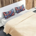 thumbnail image 5 of Yayeee Pillowcase Standard Size Set of 2 Satin Wrinkle Resistant Pillow Case, Blue Abstract Eagle, 5 of 8