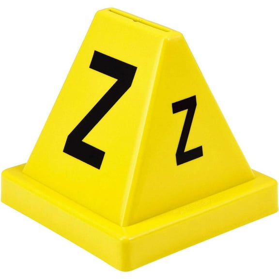 Global Industrial Lettered Cones A-Z Yellow