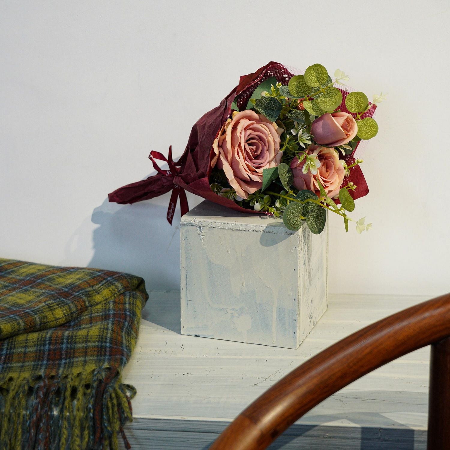 Lerman Decor Bouquet de roses roses Bouquet de roses rose