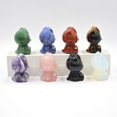 thumbnail image 3 of Venta al por mayor, estatua de gato de la suerte Fengshui de cristal de 1,5 pulgadas con bonito Animal de Hello Kitty para decoración del hogar, regalo de cumpleaños, 3 of 3