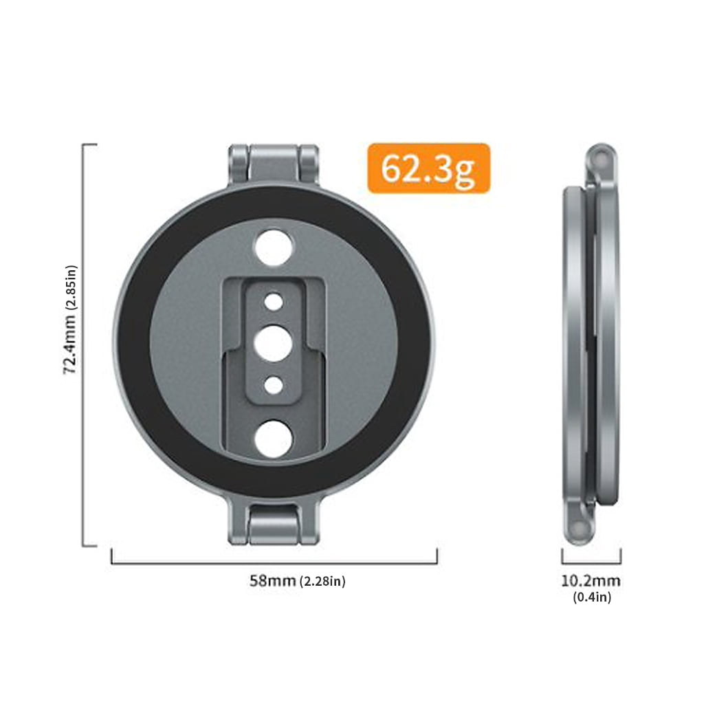 Aluminum Magnetic Phone Stand Collapsible Design Double Circle 1/4 Screw for Phone