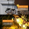 thumbnail image 4 of 2 Piezas Linternas Solares Al Aire Libre Luces Solares Colgantes Iluminación LED Decorativa Luz de Árbol Impermeable de Metal, 4 of 5