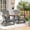 Gray/2 Pcs, variant on Tappio HDPE Adirondack Chair, Patio Seat All Weather Outdoor Patio Chair with Cup Holder for Lawn Yard Fire Pit, Red