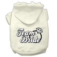 thumbnail image 1 of Équipe de Mariée Sérigraphie Hoodies Taille Crème XL (16), 1 of 1