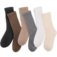 thumbnail image 3 of Bocaoying 6 Pack Slouch Socks for Women, Soft Cotton Scrunchie Socks for Women 5 to 9.5, 3 of 8