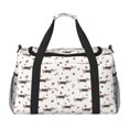 thumbnail image 1 of Easygdp Dachshund Dog Bolsa de Gimnasio, Bolsa de Viaje Duffel, Bolsa de Fin de Semana con Compartimentos, Bolsa de Mano para Noche, 1 of 7