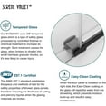 thumbnail image 5 of Serene Valley 56 x 74 Inch Big Roller Sliding Shower Door, Matte Black, 5 of 8