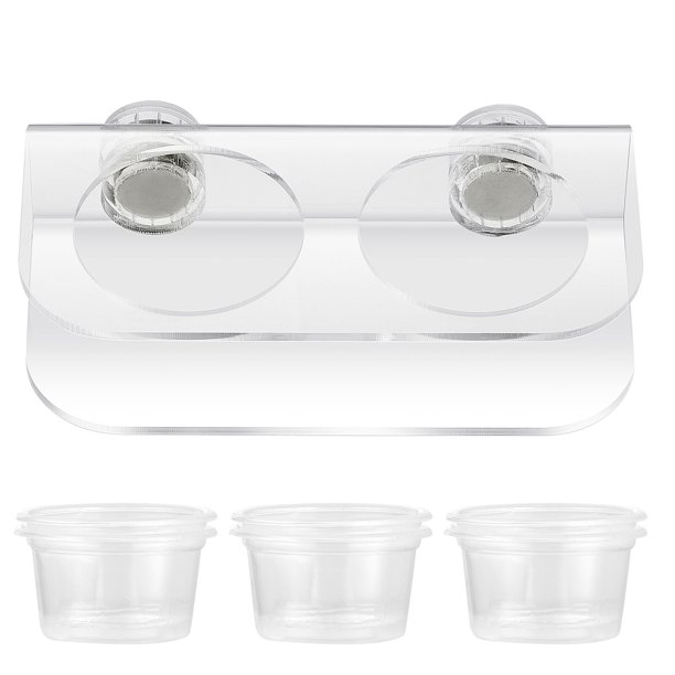 POPETPOP Comedero para reptiles, vasos para agua y comida, comederos para geckos con 10 tazones