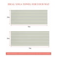 thumbnail image 6 of Boho Sage Green Stripe Yoga Towel for Hot Yoga Non Slip, Abstract Geometric White Minimalist Yoga Mat Towel Absorbent Yoga Sweat Towels Microfiber Hot Yoga Blanket for Bikram Pilates 26"x74", 6 of 7