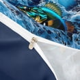 thumbnail image 4 of jejeloiu Largemouth Bass Bedding,Fishing Print Duvet Cover Full For Boys,Blue Black,Navy Blue Reversible,3 Pieces,1 Duvet Cover and 2 Pillowcases, 4 of 6